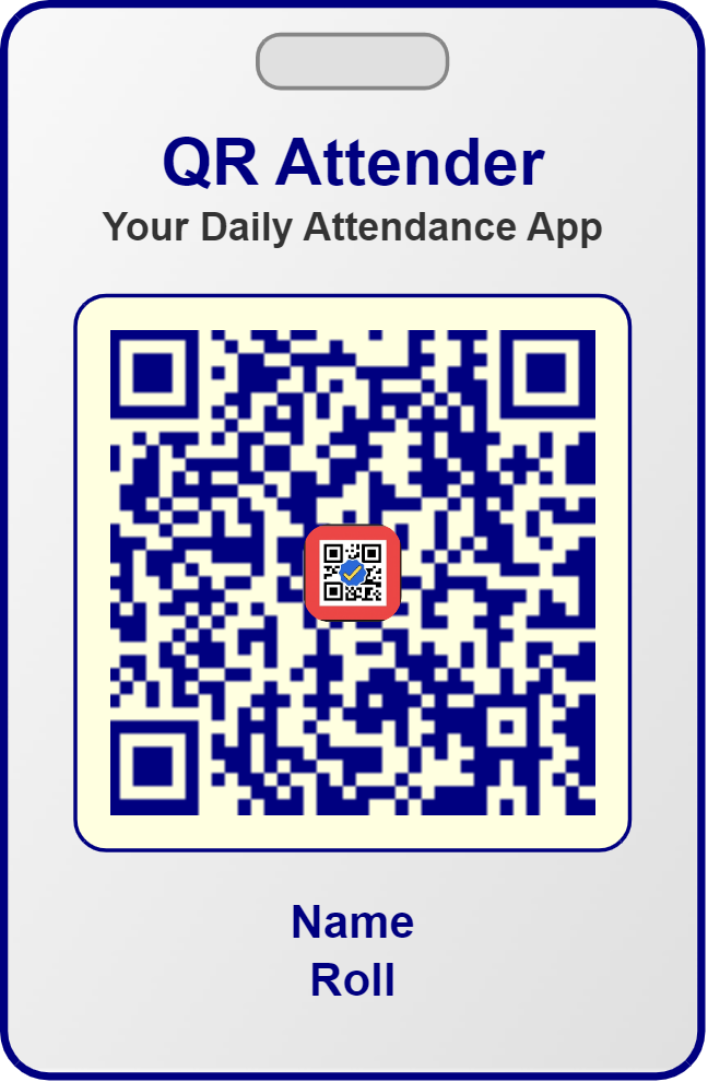 QR Card Generator - Generate QR ID cards for attendance with ease